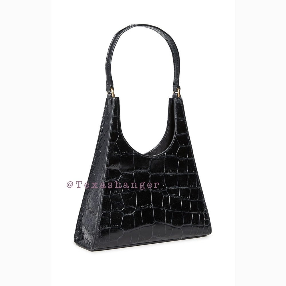 NWT STAUD Rey Shoulder Bag Black - Picture 6 of 15